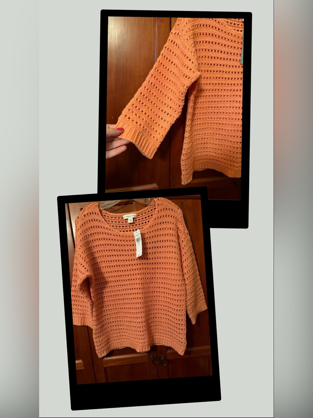 Coldwater Creek Women's Coral Sweater #1565